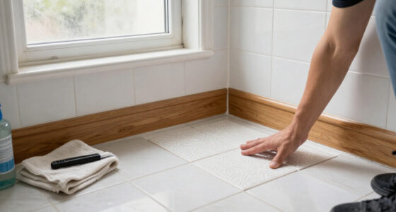 The Dunelm Adhesive Floor Tiles That Have Completely Transformed My Bathroom For £86