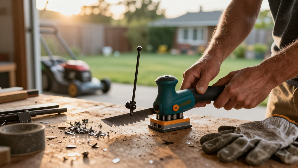Tractor Supply Has An Affordable All-In-One Tool To Sharpen Lawn Mower Blades And Tools