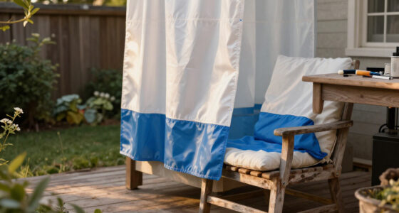 Transform Old Shower Curtains Into Water-Resistant Patio Pillow Covers