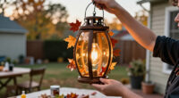 Transform Ordinary Pendant Lights Into Magical Fall Lanterns With An Impressive DIY