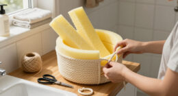 Upcycle Dollar Tree Pool Noodles Into Gorgeous Bathroom Decor With This Clever DIY