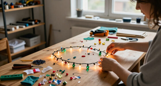 Woman Turns Leftover Craft Supplies Into Adorable And Colorful Fairy Lights
